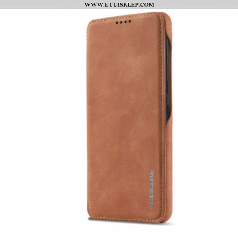 Etui Na Telefon do Samsung Galaxy A52 4G / A52 5G / A52s 5G Etui Folio Lc.imeeke Efekt Skóry